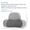  Light gray hot massage compress